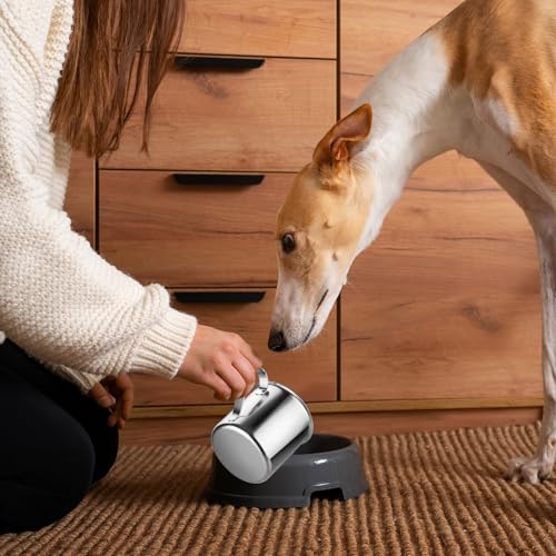 Dog Food Scoop 2Cup,304 Stainless Steel Dog Food Measuring Cup,2Cup Pet Food Scoop for Dogs Cats - size: 2 cup
