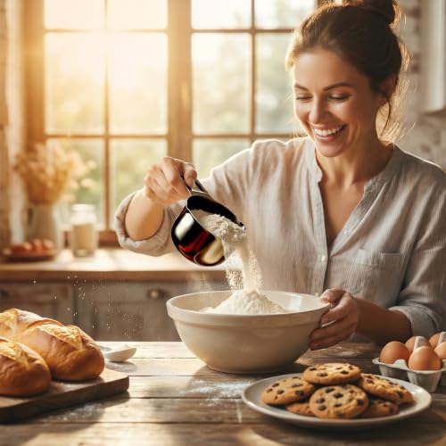 Color Up ⅔ Cup Measuring Cup (160 ml) – Premium Black Stainless Steel, Accurate for Wet & Dry Ingredients, Embossed Markings, Easy-Pour Spouts, Dishwasher-Safe, Kitchen Essential - size: 2/3 Cup (160 ml) Black