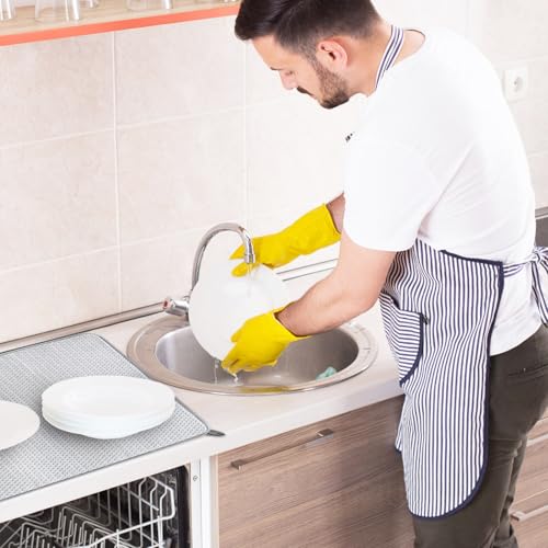 2 Pack Extra Large Microfiber Dish Drying Mat,30 x 24 Inch,Gray | Super Absorbent Drying Pad for Countertops,Sinks,Draining Racks - size: 2 PCS 30 x 24 inch
