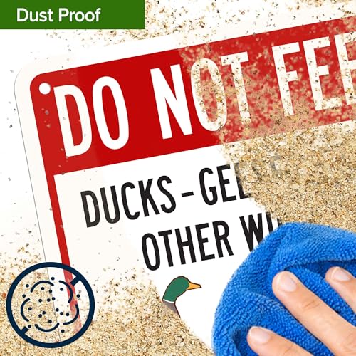 Do Not Feed Ducks Geese Or Any Other Wildlife Sign Sign, 10x7 Inches, Rust Free .040 Aluminum, Fade Resistant, Made in USA by My Sign Center - size: 7x10 Aluminum