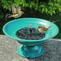 Solar Bird Bath Fountains, Bird Bath for Outside with cast Iron Base | bird bath fountains solar power;Rustproof & Weatherproof;bird bath bowl for outdoor garden and patio decoration