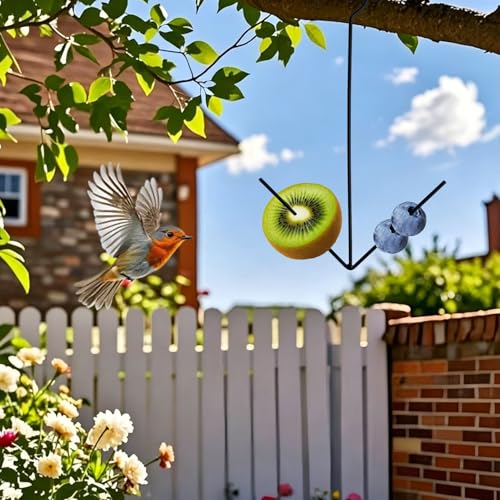 3 Pcs Birds Feeders for Outdoors Hanging Orange Jelly Fruit Holder for Birds with Hook Black for Easy Hang for Garden Yard Patio Deck, Attracts Wild Birds for All-Season Outdoor Use