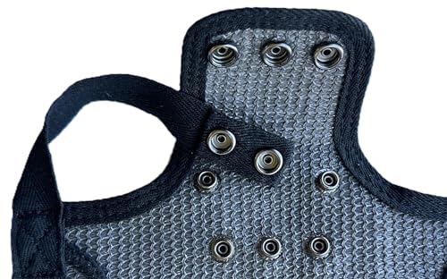 DOWN UNDER OUTDOORS 2 Medium-Large Chicken Saddles Extra Long Grey Mesh | Adustable Straps, Chicken Apron, Poultry Saver, Pet Supplies, Including Shoulder Covers, Protection from Feather Pecking - color: Dark Grey Mesh
