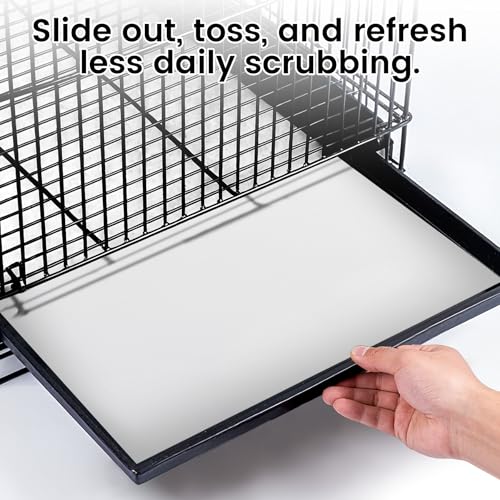 23.6x16.9in Bird Cage Liners - 200 Sheets Pre-Cut Cage Tray Pads | Disposable Absorbent Non-woven Pads Absorb Moisture and Collect Feathers for Parrots, Cockatiels, Parakeets and Finches - size: 200 Count (Pack of 1)