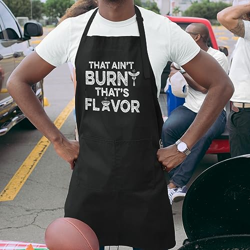 SANDJEST Funny Mens Aprons with Pockets for BBQ Grilling Cooking Grandpa Husband Apron for Birthday Christmas Father's Day - color: Cooking Lover