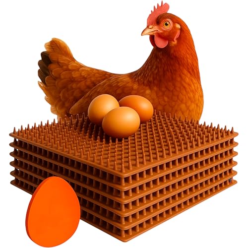 6X Washable & Reusable Nesting Pads for Chicken Coop - 6 Pack - Durable Nest Box Pads for Egg Laying Hens