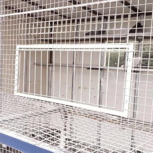 Amosfun 45pcs Pigeon Cage Door Bird Entrance - Iron T Shape One Way Bar Curtain for Bird Cages