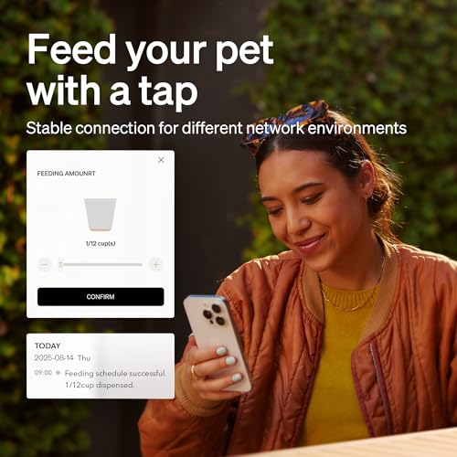 PETLIBRO Automatic Cat Feeder, 5G WiFi Automatic Dog Food Dispenser with Freshness Preservation, 5L Timed Pet Feeder with Low Food Sensor, Up to 10 Meals Per Day, Granary Black - color: Black, size: 5L-with WiFi