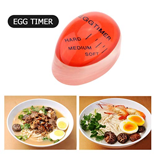 Egg Timer for Boiled Eggs, Color Changing Indicator, Soft to Hard Boiled, Resin Material, 5.7x4cm