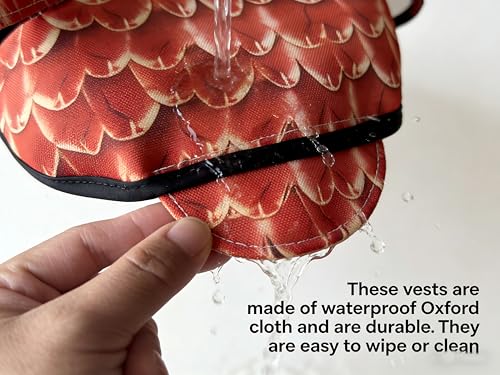 3Pcs Chicken Saddle for Hens, Adjustable Chickens Vest Back Protector Jacket with Wing Protector for Chickens Mating Reusable