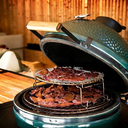 5-Piece Eggspander Replacement Kit with Conveggtor for Big Green Egg Large | Expander Rack for Green Egg Accessories, High-Quality Stainless Steel