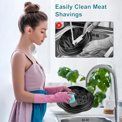 Mini Dish Brush for Cleaning Chicken Shredder, Long Bristles, 1Pack | Palm Brush Dish Scrubber with Ergonomic Grip, Long-lasting Nylon Bristles, Kitchen Brush for Washing Dishes, Pans, Pots, Sink - color: Mint Green