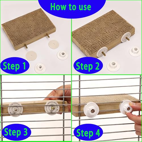 12.4in Large Paper Bird Toys, Bird Platform, Parrot Toy, Help Birds Clean Beak, Release Stress, Reduce Boredom - Suitable for Macaws, Small Parakeets, and Other Small to Medium-Sized Pet Birds - size: B