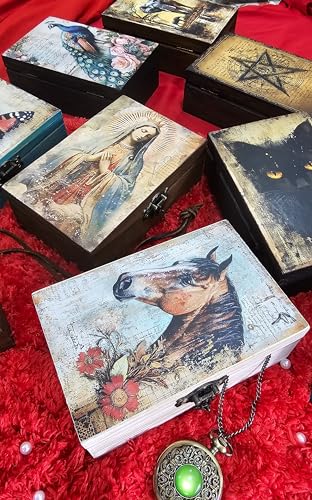 RK Collections Horse Jewelry Trinket Keepsake Box. Animal Home Decor, Gifts for Horse Lovers Case/Holder. (6.5" Horse) - style: Horse
