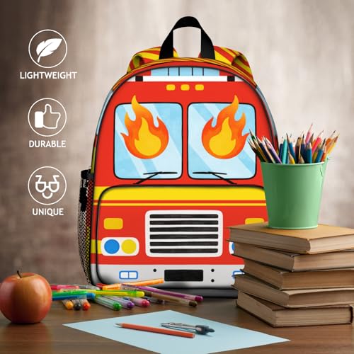 Ambulance School Backpack For Boys Toddler Bookbag Child School Bag Kindergarten Elementary Toddler Bag Gift Ideas Backpack for Boys Girls Bookbag for Kids Toddlers Casual Travel - color: Ambulance
