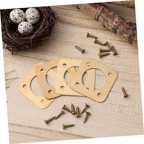 GANAZONO 8 Pcs Metal Bird House Predator Guards House Hole Protector for Birdhouses Sturdy Copper Entrance Protectors