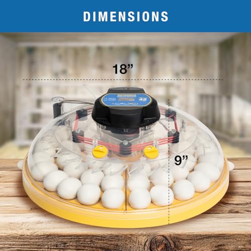 Brinsea Maxi 48 EX Egg Incubator with Automatic Turning & Humidity Control | 50+ years of trusted precision! Built-in automatic humidity, auto-turn & temp alarms take the stress out of hatching 48+ eggs