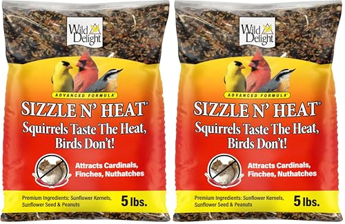 Wild Delight Sizzle N' Heat Bird Food, 5 lb (372050) (Pack of 2) - size: 5 Pound (Pack of 2), style: Sizzle N' Heat 5lb