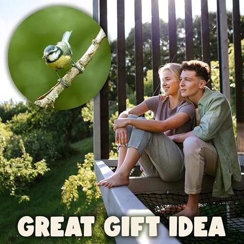 SWISSINNO Bird Feeders - No Mess Hanging Bird Feeder for Outdoors - Smart Birds Davos Spill Proof Wild Cardinal & Small Bird Feeder with Integrated Seed Catcher Tray - Dual Chamber - Light Blue - color: Light blue, style: Davos