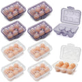 WRINGKIT 10 Pack 6 Count Egg Holder Camping, Clear Egg Storage Box with Lid | Portable Stackable Egg Carrier Containers Dispenser for Refrigerator, Travel, Kitchen, Picnic, Rv Trips, Eggs Protection Tray