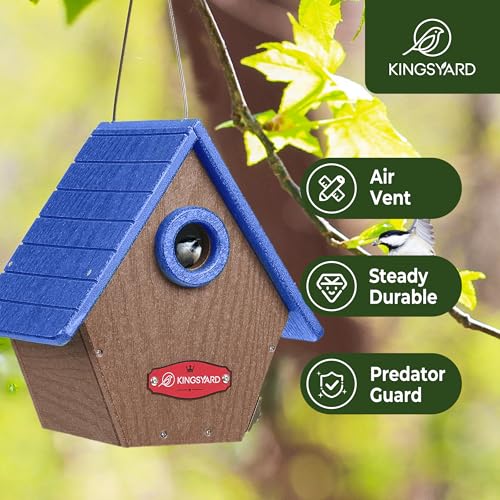 Kingsyard Recycled Plastic Bird House for Outdoors X 2