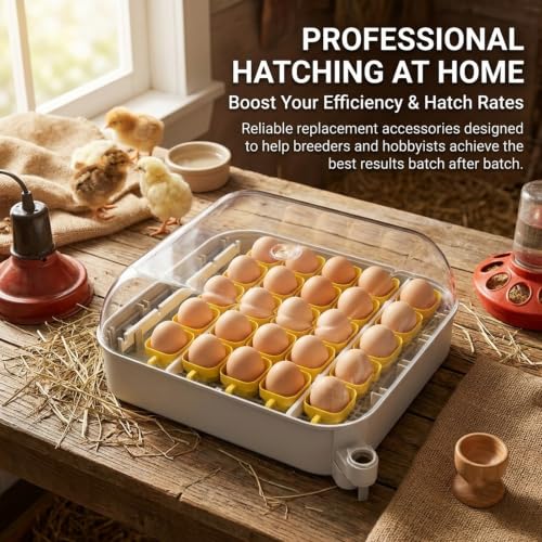 4-Pack Replacement Support Bars for Maticoopx 30 Egg Incubator | Upgrades to 5-Basket Capacity for Automatic Turning System