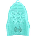 Makeup Brush Cleaner Glove Mat Mitt Silicone Cosmetic Cleaning Scrubber Tool Face Brushes and Eye Brush Washing Pad Mint Green - color: Green