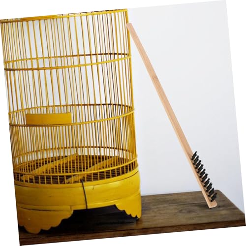 Toddmomy 2pcs Bird Cage Cleaning Kit Steel Brush Set Bird Droppings Cleaner Cage Cleaning Brush Set Chicken Coop Accessory