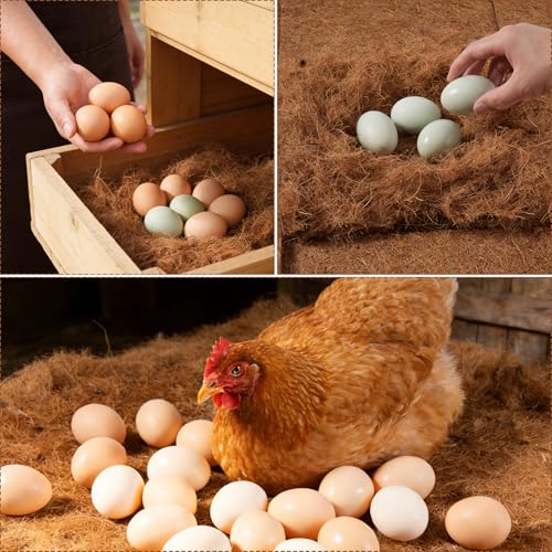 3Pcs Chicken Nest Box Pads Laying Hen Nesting Box Nesting Pads for Chicken Coop Fits Most Nesting Boxes, Chicken Coop Nest Liners - 11.8x11.8 - color: brown 3