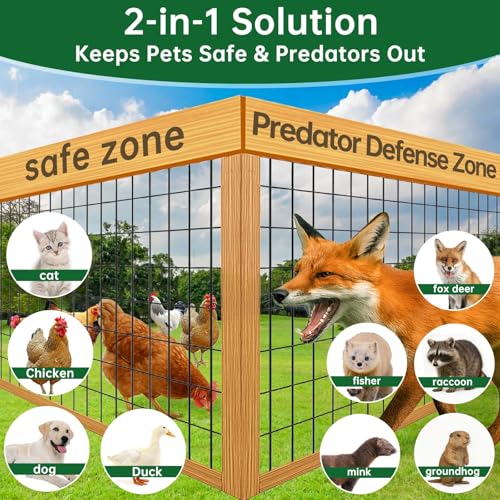 Amagabeli Black PVC Coated Welded Wire Fence 48inch x 50ft 2 Inch x 3 Inch 16 Gauge Chicken Wire Mesh Roll Metal Garden Border Fencing for Yard Vegetable Plant Protection Poultry Netting Cage - size: 2''x3'' 16GA 48''x50'
