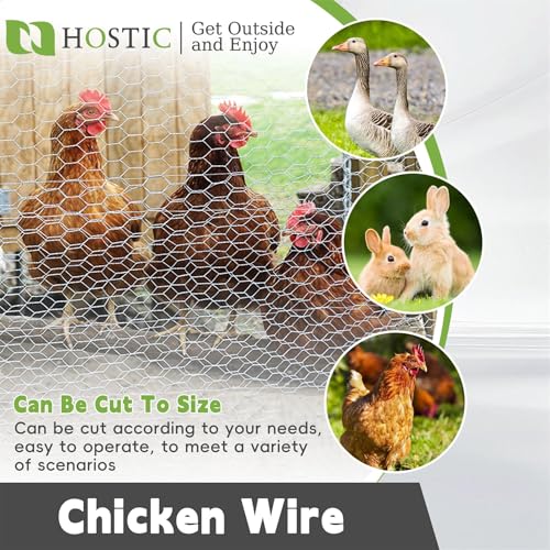 6FTx150FT Chicken Wire Netting 2IN Galvanized Wire Mesh Hexagonal for Poultry Garden Fencing Barrier - size: 6FTx150FT