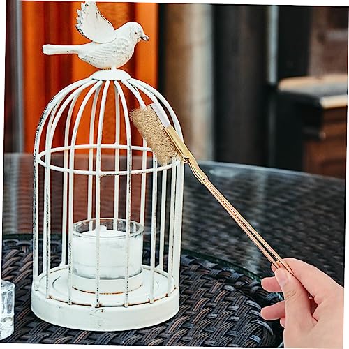 ibasenice 1set Bird Cage Cleaning Brush Handle Wire Cleaner for Maintenance for Bird Owners to and Fecal Practical Cleaning Tool - size: 22X3X2CM