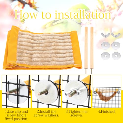 Winter Warm Bird Nest Bed, Parrot Hanging Bed Cage Hammock Finch Hamster | Snuggle Hut, Parrot House Tent, Bird Cage Stand Perch, for Parakeet, Budgies, Cockatiels, Lovebird, Cockatoo