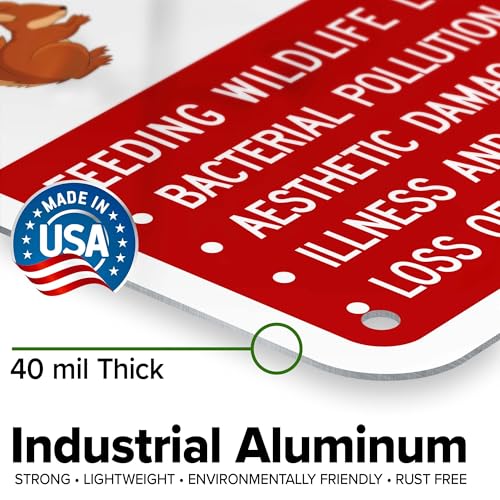 Do Not Feed Ducks Geese Or Any Other Wildlife Sign Sign, 10x7 Inches, Rust Free .040 Aluminum, Fade Resistant, Made in USA by My Sign Center - size: 7x10 Aluminum