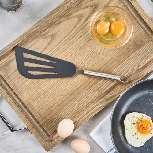 Restaurantware Black Silicone Fish Egg Turner Spatula - size: Silicone Fish/Egg Spatula