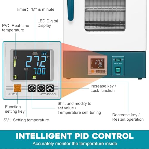 20L Digital Lab Incubator, Constant Temperature Cabinet Incubator RT-65℃, PID Control, Incubators for Hatching Eggs, Reptile Incubator, Bacterial Culture, Medical Science Incubadora | PID Control, For Hatching Eggs, Reptile Incubator, Bacterial Culture, M