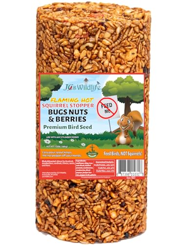 JCs Wildlife Squirrel Stopper Bugs Nuts & Berries Small Cylinder 1.5lbs (12-Pack) - size: 1 Count (Pack of 12)