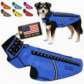 CoyoteVest SpikeVest Dog Harness, Made in the USA, L-Royal Blue | Stab-Resistant Protective Vest | Coyote Vest for Dogs | Defends Against Coyotes, Dogs, Birds of Prey | Reflective Safety - color: Royal Blue, size: Large