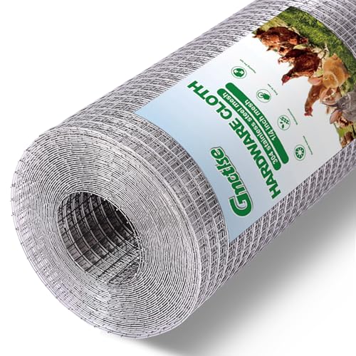 Hardware Cloth 1/4 inch 23 Gauge Small Size 304 Stainless Steel mesh Chicken Welded Wire Fencing Wire Mesh Roll Fencing Garden Fence Squirrel Tunnel Network 8in×20ft - size: (1/4in)8inx20ft