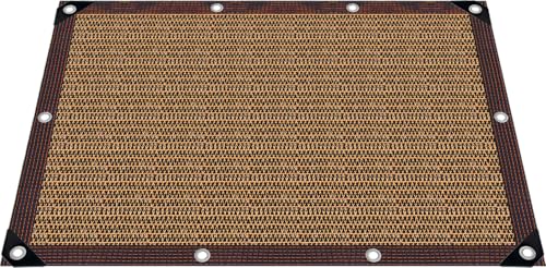 Shade Cloth for Garden,80% Mesh Tarp with Grommets Shade Cloth for Greenhouse,Patio,Vegetables,Plants Cover and Chicken Coops,Coffee Shade Net for Outdoor Garden - size: 3×6FT