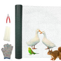 48in×150ft Chicken Wire Roll Hexagonal Netting Galvanized PVC Coated 1in Mesh Garden Poultry Fencing Barrier Animal Plants Hardware Cloth Crafts for/Rabbit/Floral/Chicken Coop/DIY Projects - size: 1in 48in×150ft