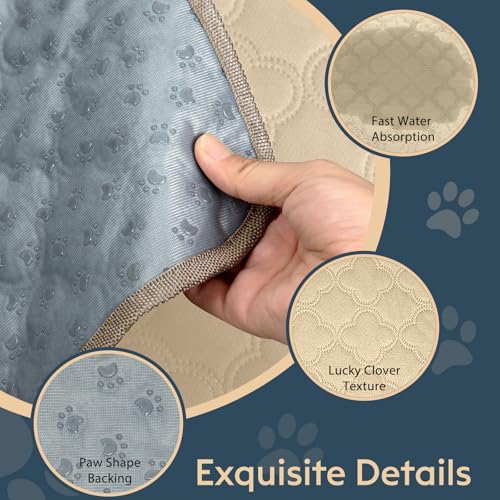 FunFurry Washable Guinea Pig Cage Liner - 4 Pack Reusable Washable Pee Pads，Waterproof Guinea Pig Bedding for Small Animal - Rabbit Bunny Hamster Puppy (Cream, 12" X 12" - 4 Pack) - color: Cream, size: 12" X 12" - 4 Pack