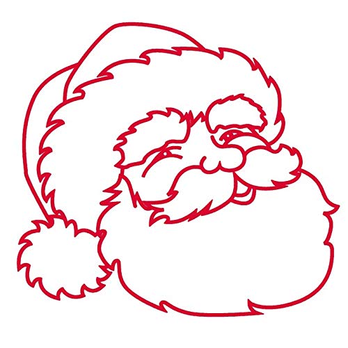 Infusion Round Teacher Stamp, Holiday, 3/4'' Self-Inking Rubber Stamp - Santa - Red Ink - color: Santa