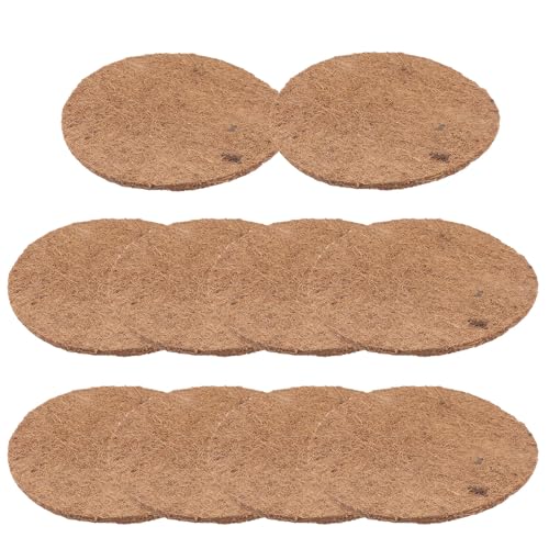SEWACC 10Pcs Natural Palm Nest Pads for Pigeon Egg Hatching Breathable Bird Breeding Mats Pet Supplies Suitable for Parrots Hamsters and Poultry Eco-Friendly Material
