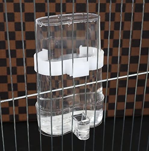 Automatic Bird Waterer Feeder,Parakeet Feeder,2PCS Bird Cage Feeders and Waterers,Parakeet Waterer Cockatiel Cage Accessories