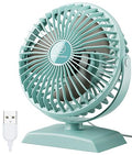 JZCreater USB Desk Fan, USB Fan Mini, 360 Rotation Desktop Fan with 3 Speed, Table Personal Cooling Fan, Quiet Mini Desk Fan, USB Powered, Small Fan for Home Office Bedroom Car Travel,Green - color: 282-Green
