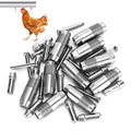 10pcs Automatic Chicken Waterer Nipple Drinker Stainless Steel Chicken Water Nipple Drinker Feeder Automatic Chicken Drinking Nipple