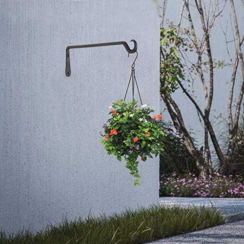 16inch 4 Pack Plant Hanger, Sturdy Hanging Plant Hangers Outdoor, Bird Feeder Hanger for Bird, Plant Hangers for Planters, Lanterns, Wind Chimes Indoor Outdoor, Upgrade Black - size: 16in-4-Black