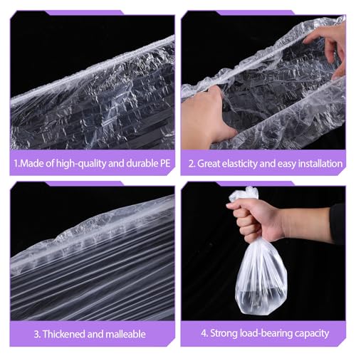 50 PCS Disposable Plastic Cage Liners, Small Animals Leak Proof Toilet Film Litter Pan Bags Film Litter Box Liner for Rabbits, Guinea Pigs, Chinchillas, Hedgehogs, Birds