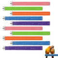 10 PCS Parrot Perch Stand Toy - Colorful 7.9 Inch Natural Wood Paw Grinding Stick for Medium Birds, Cage Accessories for Parakeets, Cockatiels, Lovebirds & Conures